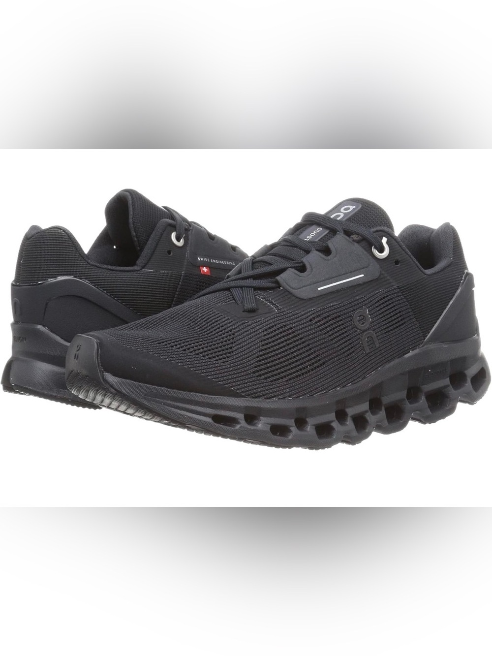 ON All-Black CLOUDSTRATUS Women’s Running Shoe Sneaker US 9.5M
